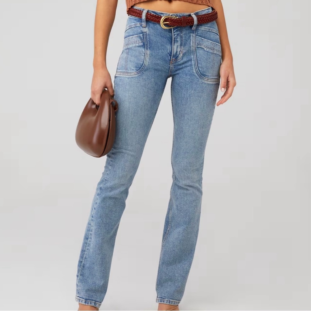 NWOT Free People Aiden Low Rise Slim Boot Cut Flare Jeans.  Size 27